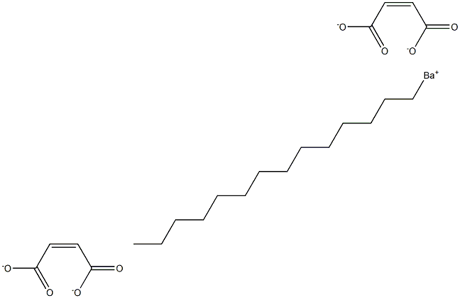 ビス(マレイン酸1-テトラデシル)バリウム 化学構造式