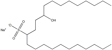 15-Hydroxytetracosane-12-sulfonic acid sodium salt Struktur