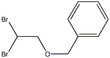 1-ベンジルオキシ-2,2-ジブロモエタン 化学構造式