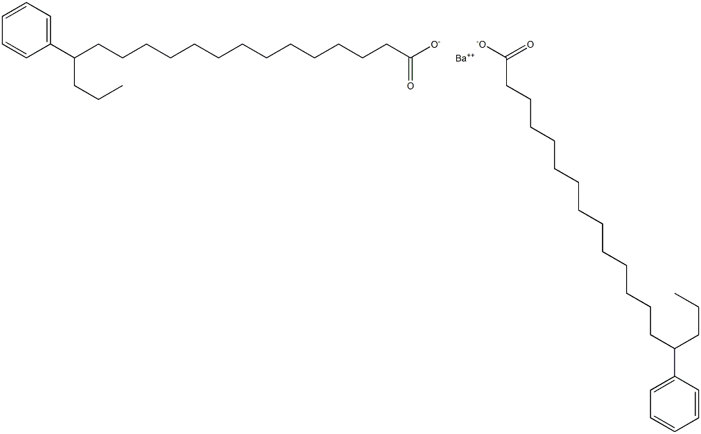 Bis(15-phenylstearic acid)barium salt Structure
