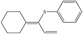1-(Phenylthio)-1-cyclohexylidene-2-propene,,结构式