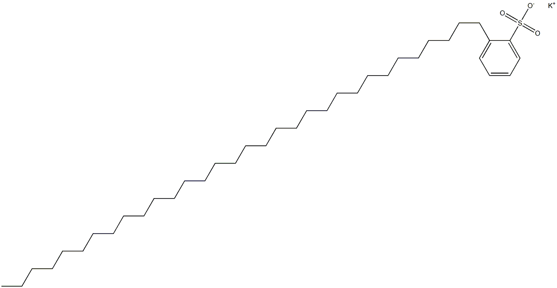 2-(Dotriacontan-1-yl)benzenesulfonic acid potassium salt Structure