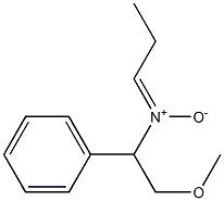 N-(2-Methoxy-1-phenylethyl)-1-propanimine N-oxide Structure