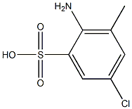 2-アミノ-5-クロロ-3-メチルベンゼンスルホン酸 化学構造式