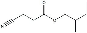 3-Cyanopropionic acid (2-methylbutyl) ester,,结构式