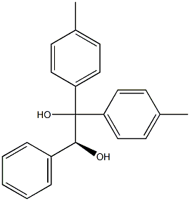 (S)-1,1-Bis(4-methylphenyl)-2-phenylethane-1,2-diol 结构式
