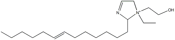 1-Ethyl-1-(2-hydroxyethyl)-2-(7-tridecenyl)-3-imidazoline-1-ium Structure