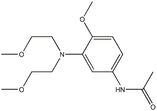 4'-Methoxy-3'-[di(2-methoxyethyl)amino]acetanilide Struktur