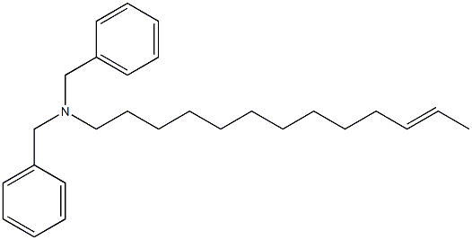 (11-Tridecenyl)dibenzylamine 结构式