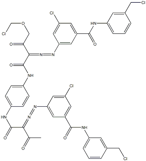 3,3'-[2-(Chloromethoxy)-1,4-phenylenebis[iminocarbonyl(acetylmethylene)azo]]bis[N-[3-(chloromethyl)phenyl]-5-chlorobenzamide]