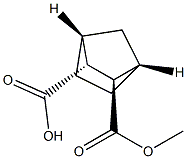 [1S,2R,3R,4R,(-)]-2-(メトキシカルボニル)ビシクロ[2.2.1]ヘプタン-3-カルボン酸 化学構造式