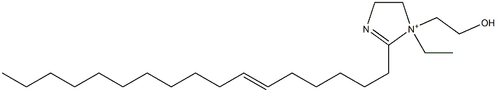 1-Ethyl-2-(6-heptadecenyl)-1-(2-hydroxyethyl)-2-imidazoline-1-ium Structure