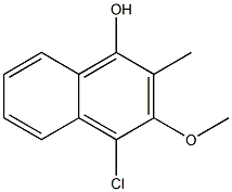 4-Chloro-3-methoxy-2-methyl-1-naphthol,,结构式