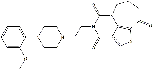 6,7-Dihydro-4-[2-[[4-(2-methoxyphenyl)piperazin]-1-yl]ethyl]-5H-4,5a-diaza-1-thia-1H-benz[cd]azulene-3,5,9(4H,8H)-trione|