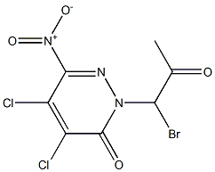 4,5-Dichloro-6-nitro-2-(1-bromo-2-oxopropyl)pyridazin-3(2H)-one