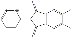 5,6-Dimethyl-2-[pyridazin-3(2H)-ylidene]indane-1,3-dione Structure