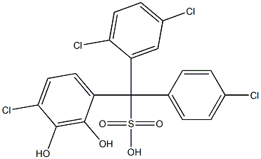 (4-Chlorophenyl)(2,5-dichlorophenyl)(4-chloro-2,3-dihydroxyphenyl)methanesulfonic acid|