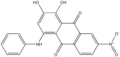 1-Anilino-3,4-dihydroxy-6-nitroanthraquinone