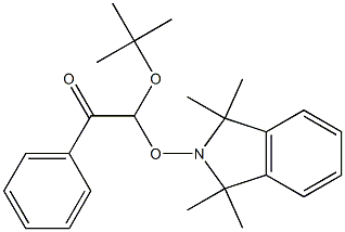 1-フェニル-2-tert-ブトキシ-2-[(1,1,3,3-テトラメチル-2,3-ジヒドロ-1H-イソインドール)-2-イルオキシ]エタノン 化学構造式