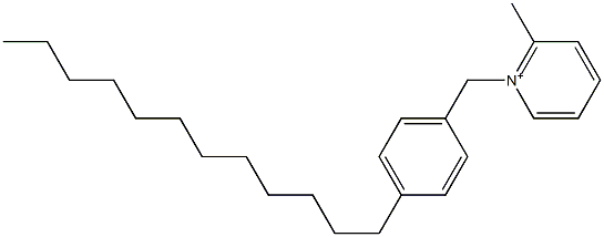 1-(4-Dodecylbenzyl)-2-methylpyridinium Structure