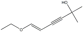 6-Ethoxy-2-methyl-5-hexen-3-yn-2-ol 结构式