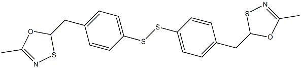 Bis[4-[(5-methyl-1,3,4-oxathiazol-2-yl)methyl]phenyl] persulfide,,结构式