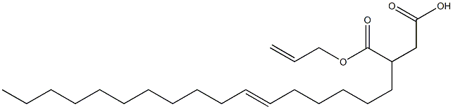 3-(6-ヘプタデセニル)こはく酸1-水素4-アリル 化学構造式