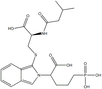  S-[2-(4-Phosphono-1-carboxybutyl)-2H-isoindol-1-yl]-N-isovaleryl-L-cysteine