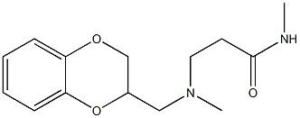 3-[[(1,4-Benzodioxan-2-yl)methyl](methyl)amino]-N-methylpropionamide Structure