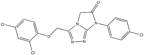  3-(2,4-Dichlorophenoxymethyl)-7-(4-chlorophenyl)-7H-imidazo[2,1-c]-1,2,4-triazol-6(5H)-one