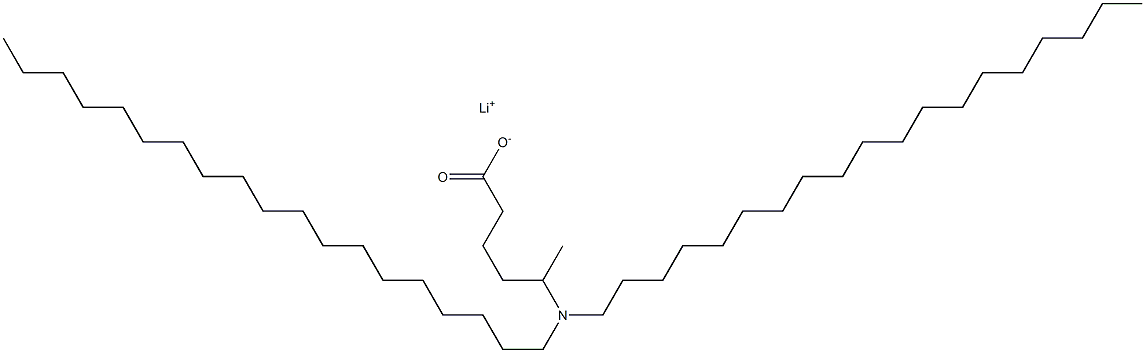 5-(Dinonadecylamino)hexanoic acid lithium salt 结构式