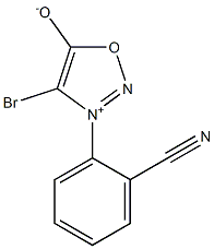 4-Bromo-3-[2-cyanophenyl]-1,2,3-oxadiazol-3-ium-5-olate Structure
