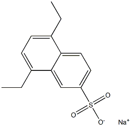 5,8-Diethyl-2-naphthalenesulfonic acid sodium salt Structure