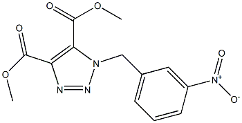 1-(3-Nitrobenzyl)-1H-1,2,3-triazole-4,5-dicarboxylic acid dimethyl ester Structure
