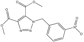 1-(3-ニトロベンジル)-1H-1,2,3-トリアゾール-4,5-ジカルボン酸ジメチル 化学構造式