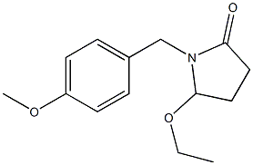 5-エトキシ-1-[4-メトキシベンジル]ピロリジン-2-オン 化学構造式