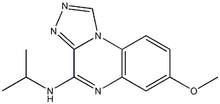 4-Isopropylamino-7-methoxy[1,2,4]triazolo[4,3-a]quinoxaline 结构式