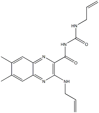  6,7-Dimethyl-3-(allylamino)-N-(N-allylcarbamoyl)quinoxaline-2-carboxamide