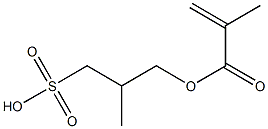 3-(Methacryloyloxy)-2-methyl-1-propanesulfonic acid Structure