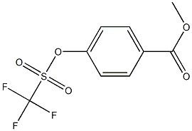 4-[(Trifluoromethyl)sulfonyloxy]benzoic acid methyl ester,,结构式