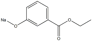 3-(Sodiooxy)benzoic acid ethyl ester,,结构式