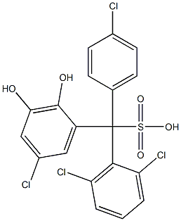 (4-Chlorophenyl)(2,6-dichlorophenyl)(5-chloro-2,3-dihydroxyphenyl)methanesulfonic acid|