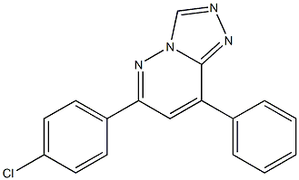 6-(4-Chlorophenyl)-8-phenyl-1,2,4-triazolo[4,3-b]pyridazine Structure