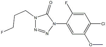 1-(2-Fluoro-4-chloro-5-methoxyphenyl)-4-(3-fluoropropyl)-1H-tetrazol-5(4H)-one