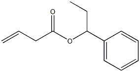 3-Butenoic acid 1-phenylpropyl ester 结构式