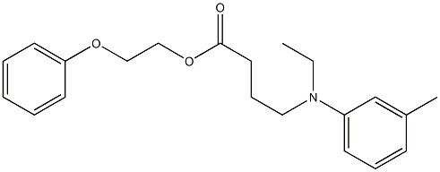 4-(N-Ethyl-m-toluidino)butyric acid 2-phenoxyethyl ester 结构式