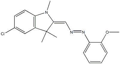 5-Chloro-2-(o-methoxyphenylazomethylene)-1,3,3-trimethylindoline 结构式