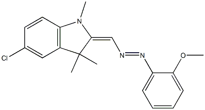 5-Chloro-2-(o-methoxyphenylazomethylene)-1,3,3-trimethylindoline Structure