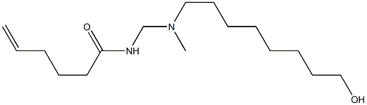 N-[[N-(8-Hydroxyoctyl)-N-methylamino]methyl]-5-hexenamide,,结构式