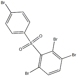 2,3,6-Tribromophenyl 4-bromophenyl sulfone 结构式